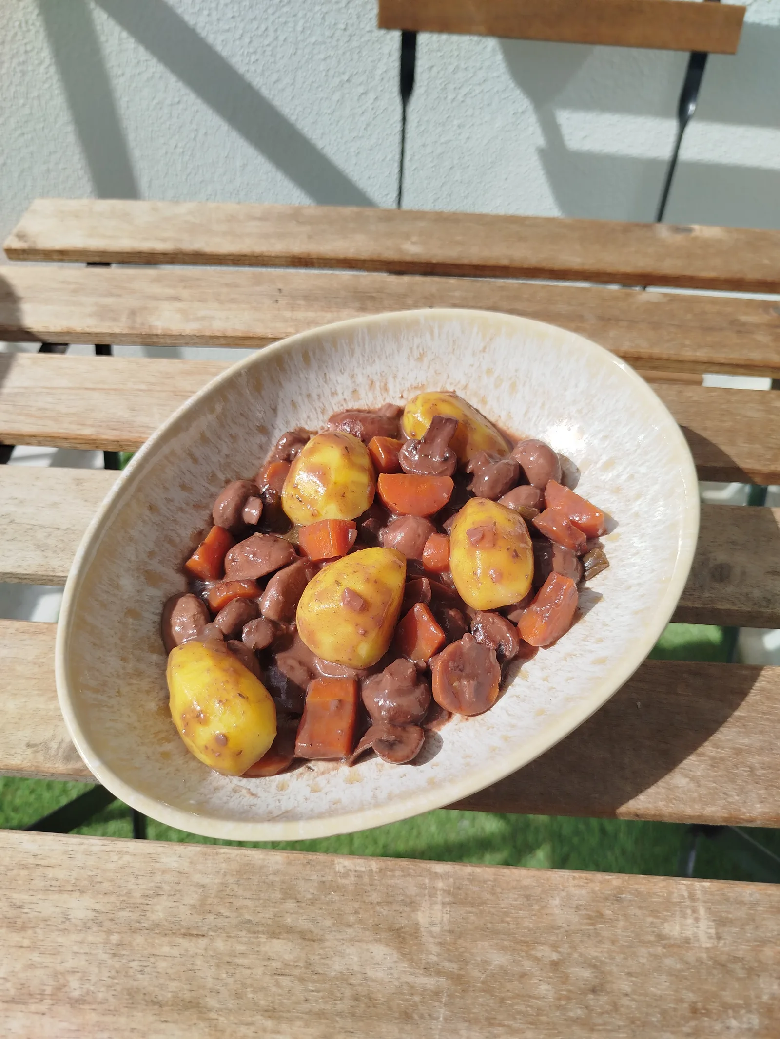 Bourguignon de champignons